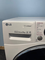 LG FH4A8TDS2 6 Motion DD 8kg 1400rpm Spin Washing Machine - White