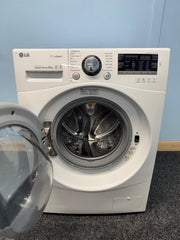 LG FH4A8TDS2 6 Motion DD 8kg 1400rpm Spin Washing Machine - White