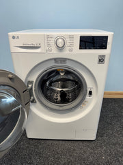 LG F14U2TDN0 6Motion Direct Drive 8kg Washing Machine - White