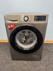 LG AI DD V3 F4V309SNE 9kg 1400 Spin Washing Machine - Silver