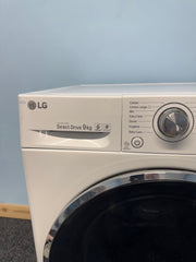 LG FH4U2VCN2 TurboWash 9kg 1400 Spin Washing Machine - White