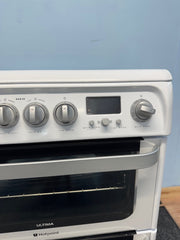 Hotpoint Ultima HUE62PS 60cm Electric Cooker with Ceramic Hob - White