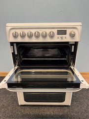 Hotpoint Ultima HUE62PS 60cm Electric Cooker with Ceramic Hob - White
