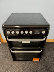 Hotpoint HUE61K S Ultima 60cm Electric Cooker with Ceramic Hob - Black