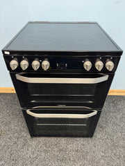 Hotpoint HDM67V9HCB 60cm Electric Double Oven Cooker - Black