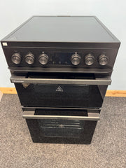 Hisense HDCEC5C10B Hi6 50cm Electric Double Oven Cooker - Black