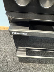 Hisense HDCEC5C10B Hi6 50cm Electric Double Oven Cooker - Black
