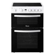 Swan SX16720W 60cm Electric Double Oven Cooker - White