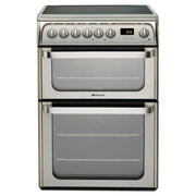 Hotpoint HUE61XS 60cm Electric Cooker with Ceramic Hob - Stainless Steel