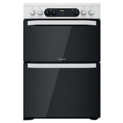 Hotpoint HDM67V9CMW 60cm Electric Double Oven Cooker - White