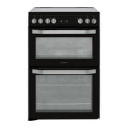 Hotpoint HDM67V9HCB 60cm Electric Double Oven Cooker - Black