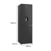 Hisense RB327N4WBE 50/50 256L Fridge Freezer - Black