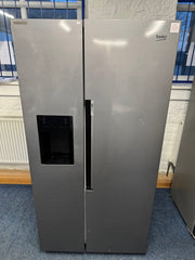 Beko ASP34B32VPS Pro HarvestFresh American-Style Fridge Freezer - Stainless Steel