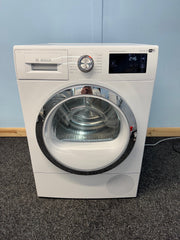 Bosch WTWH7660GB Serie 6 9kg Heat Pump Tumble Dryer, WiFi-Enabled - White