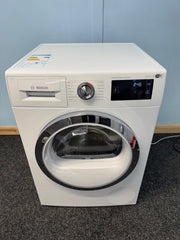Bosch WTWH7660GB Serie 6 9kg Heat Pump Tumble Dryer, WiFi-Enabled - White