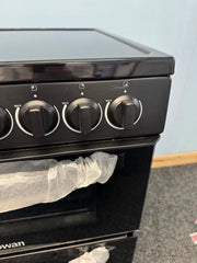 Swan SX16720B 60cm Electric Double Oven Cooker - Black