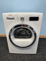 Bosch Serie 8 WTW87561GB 9kg Condenser Tumble Dryer With Heat Pump - White