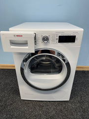 Bosch Serie 8 WTW87561GB 9kg Condenser Tumble Dryer With Heat Pump - White