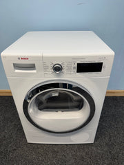 Bosch Serie 8 WTW87561GB 9kg Condenser Tumble Dryer With Heat Pump - White