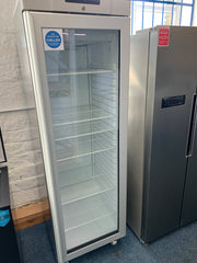 Gram Compact KG410RGC6W 346L Glass Door Refrigerator - Silver