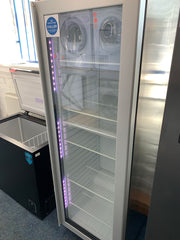 Gram Compact KG410RGC6W 346L Glass Door Refrigerator - Silver