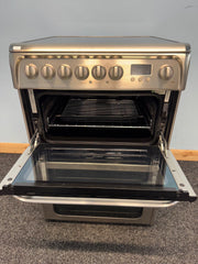 Hotpoint HUE61XS 60cm Electric Cooker with Ceramic Hob - Stainless Steel