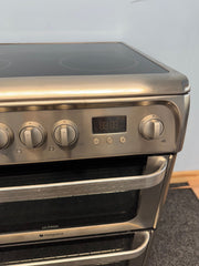 Hotpoint HUE61XS 60cm Electric Cooker with Ceramic Hob - Stainless Steel