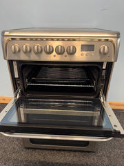 Hotpoint HUE61XS 60cm Electric Cooker with Ceramic Hob - Stainless Steel