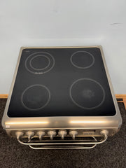 Hotpoint HUE61XS 60cm Electric Cooker with Ceramic Hob - Stainless Steel