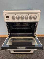 Hotpoint HUE52PS 50cm Electric Double Oven Cooker - White