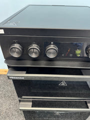 Hisense HDCEC5C10B Hi6 50cm Electric Double Oven Cooker - Black