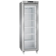 Gram Compact KG410RGC6W 346L Glass Door Refrigerator - Silver