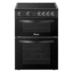 Swan SX16720B 60cm Electric Double Oven Cooker - Black