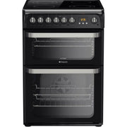Hotpoint HUE61K S Ultima 60cm Electric Cooker with Ceramic Hob - Black