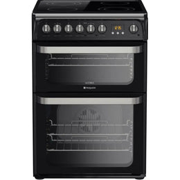 Hotpoint HUE61K S Ultima 60cm Electric Cooker with Ceramic Hob - Black
