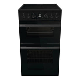 Hisense HDCEC5C10B Hi6 50cm Electric Double Oven Cooker - Black