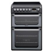 Hotpoint HUE61GS 60cm Electric Cooker with Ceramic Hob - Graphite
