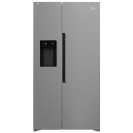 Beko ASP34B32VPS Pro HarvestFresh American-Style Fridge Freezer - Stainless Steel